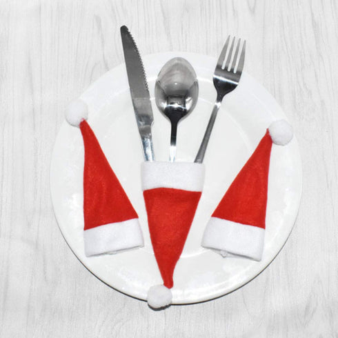 Santa Cutlery Holders - Set of 6 - Uncommongifts.in